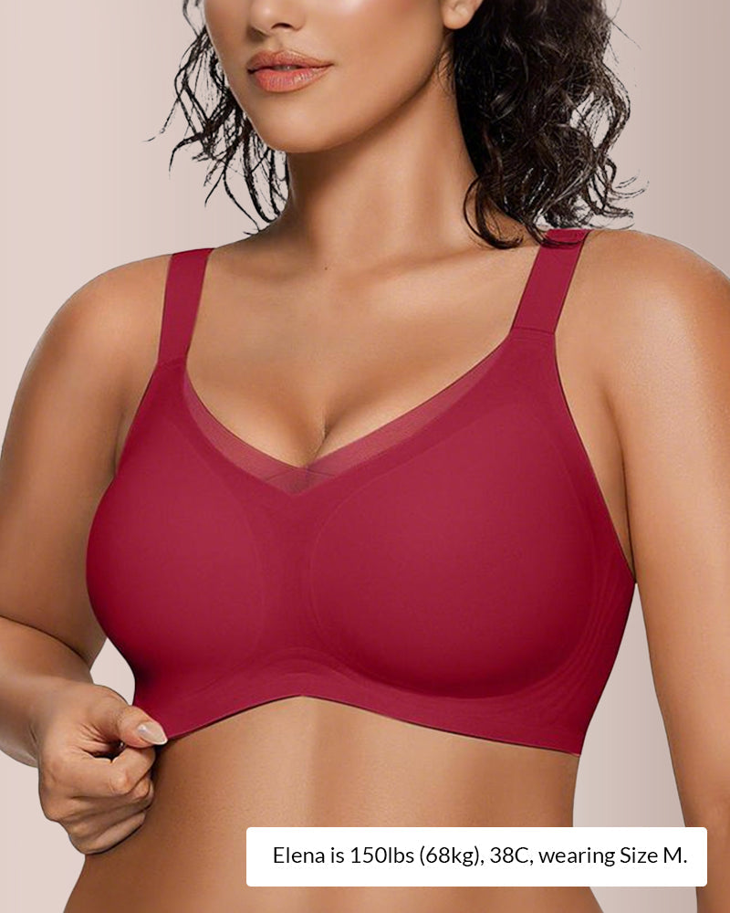 Paiduis® V-Neck Mesh Crossover Bra