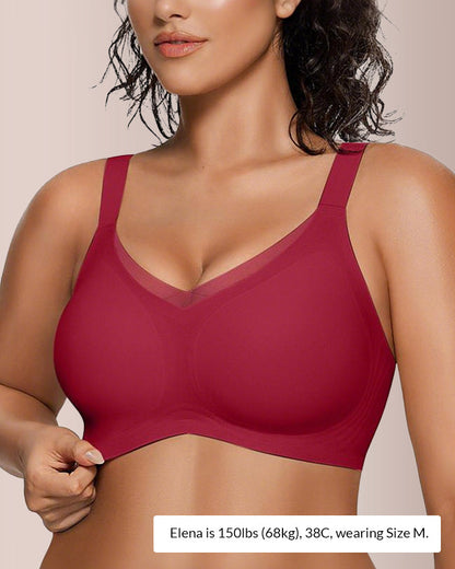 Paiduis® V-Neck Mesh Crossover Bra