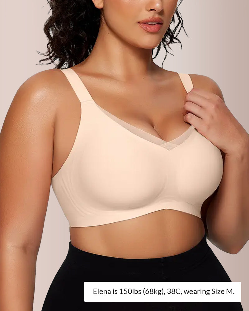 Paiduis® V-Neck Mesh Crossover Bra