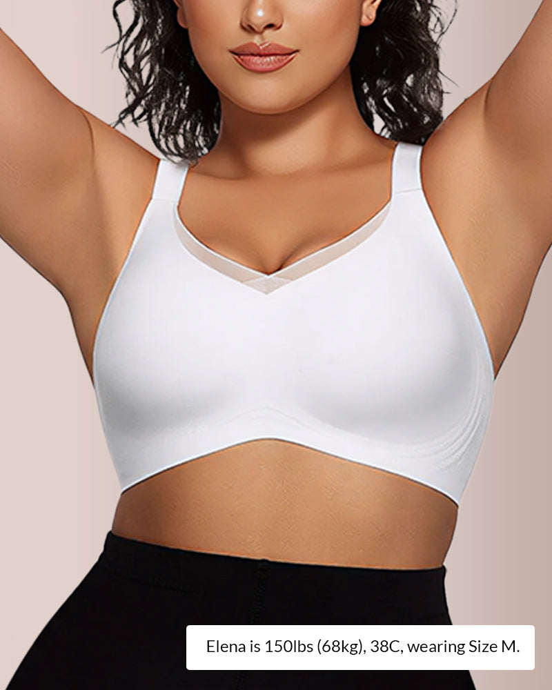 Paiduis® V-Neck Mesh Crossover Bra