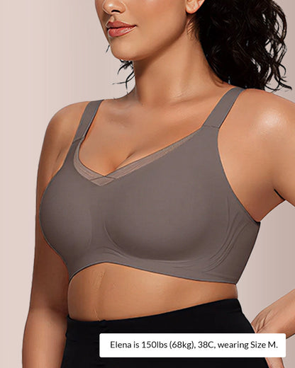 Paiduis® V-Neck Mesh Crossover Bra