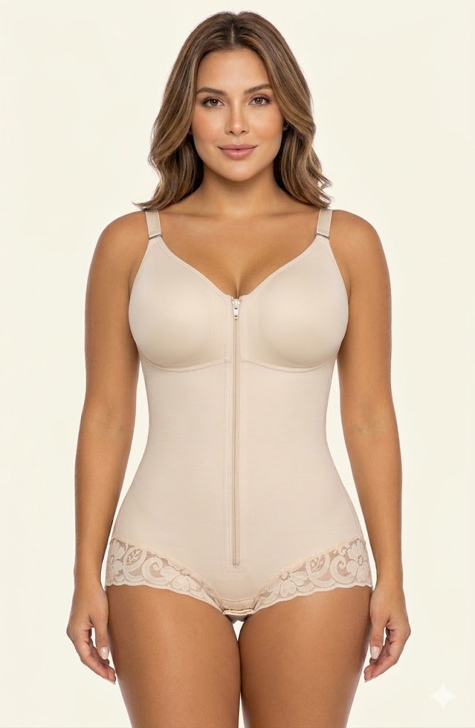BREIF SHORT SHAPEWEAR TUMMY CONTROL BUTT LIFTER SHAPER WITH ZIPPER CROTCH