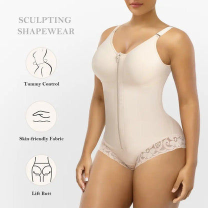 BREIF SHORT SHAPEWEAR TUMMY CONTROL BUTT LIFTER SHAPER WITH ZIPPER CROTCH