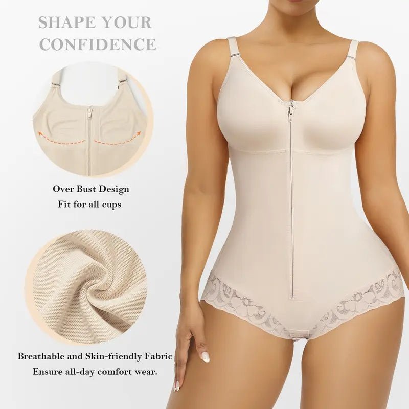 BREIF SHORT SHAPEWEAR TUMMY CONTROL BUTT LIFTER SHAPER WITH ZIPPER CROTCH