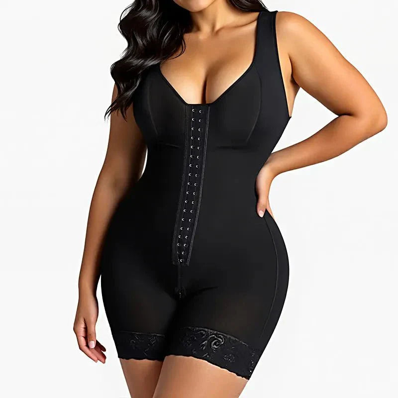 SHAPEWEAR FOR WOMEN TUMMY CONTROL POST SURGERY FULL BODY SHAPER BUTT LIFTER WITH ZIPPER CROTCH
